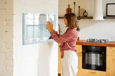 Tablica magnetyczna z pisakiem harmonogram tygodniowy