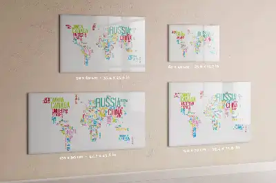 Mapa z nazwami stanów tablica magnetyczna z pisakiem