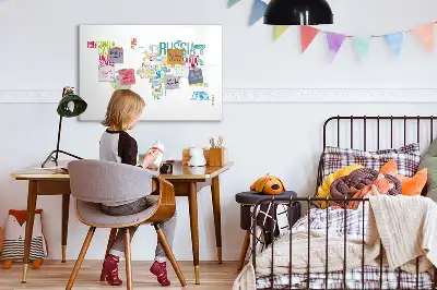 Mapa z nazwami stanów tablica magnetyczna z pisakiem
