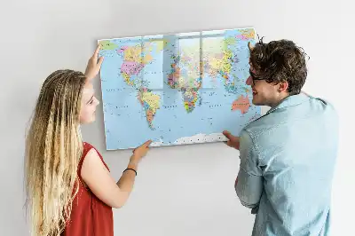 Tablica magnetyczna do pisania wzór mapa świata