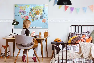 Tablica magnetyczna do pisania wzór mapa świata