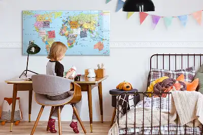 Tablica magnetyczna do pisania wzór mapa świata