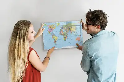Tablica magnetyczna do pisania wzór mapa świata