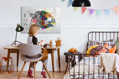 Tablica magnetyczna z pisakiem wzór abstrakcji mózgu