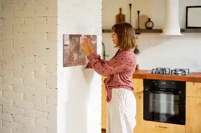 Tablica magnetyczna z pisakiem mapa świata na cegłę