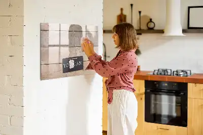 Tablica magnetyczna z pisakiem z napisem Dasz radę!