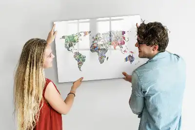 Tablica magnetyczna mapa z banknotów do pisania
