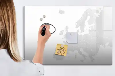 Mapa Europy tablica magnetyczna z pisakiem