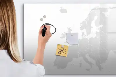 Mapa Europy tablica magnetyczna z pisakiem