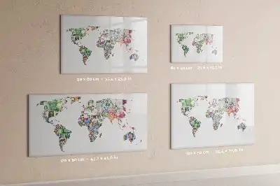 Mapa Europy tablica magnetyczna z pisakiem