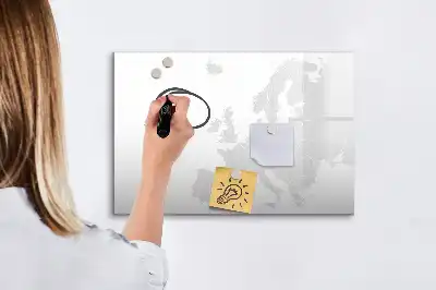 Mapa Europy tablica magnetyczna z pisakiem