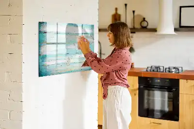 Tablica magnetyczna do pisania w kolorze niebieskim