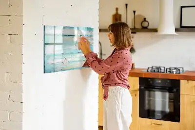 Tablica magnetyczna do pisania w kolorze niebieskim