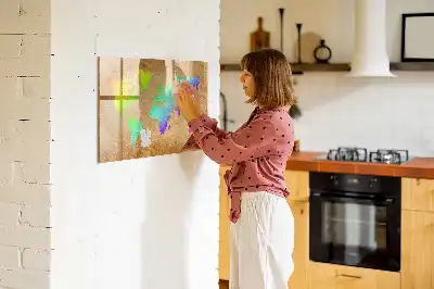 Tablica magnetyczna do pisania tęczowa mapa świata