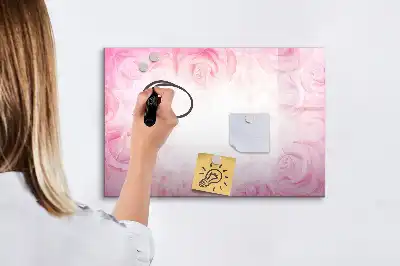 Tablica magnetyczna z pisakiem wzór z abstrakcją z róż