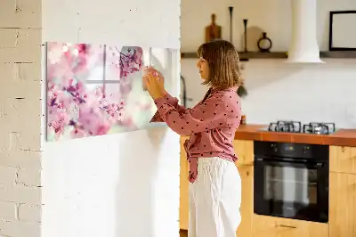 Tablica magnetyczna z pisakiem wzór wiosenne kwiaty