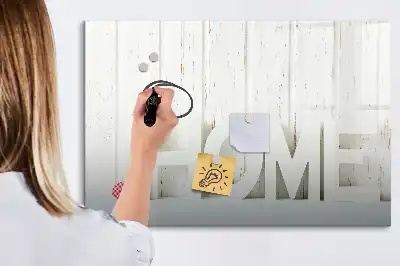 Tablica magnetyczna do pisania z napisem Dom