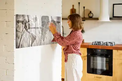 Tablica magnetyczna do pisania wzór mapy świata