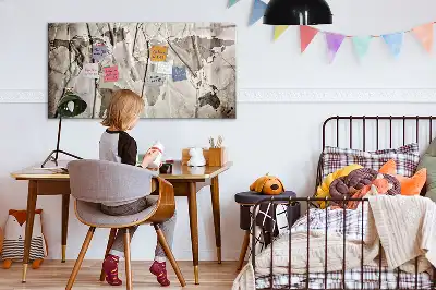 Tablica magnetyczna do pisania wzór mapy świata