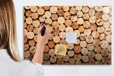 Tablica magnetyczna do pisania drewniane korki od wina
