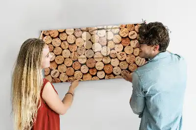 Tablica magnetyczna do pisania drewniane korki od wina