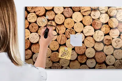 Tablica magnetyczna do pisania drewniane korki od wina