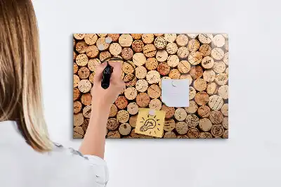 Tablica magnetyczna do pisania drewniane korki od wina