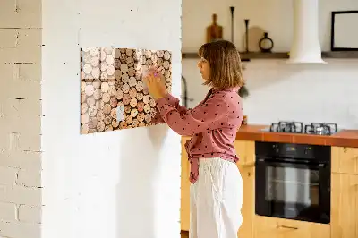 Tablica magnetyczna do pisania drewniane korki od wina