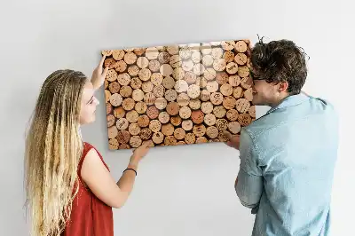 Tablica magnetyczna do pisania drewniane korki od wina