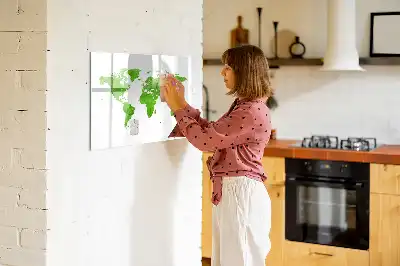 Tablica magnetyczna z pisakiem z motywem mapy z zielonej trawy