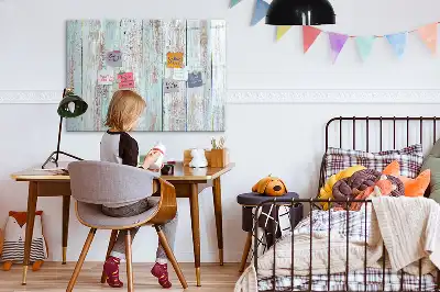 Tablica magnetyczna do pisania w kolorze pastelowego drewna