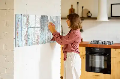 Tablica magnetyczna do pisania w kolorze pastelowego drewna