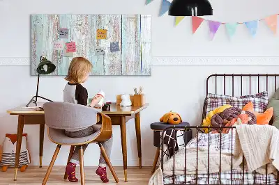 Tablica magnetyczna do pisania w kolorze pastelowego drewna