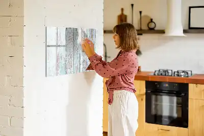 Tablica magnetyczna do pisania w kolorze pastelowego drewna