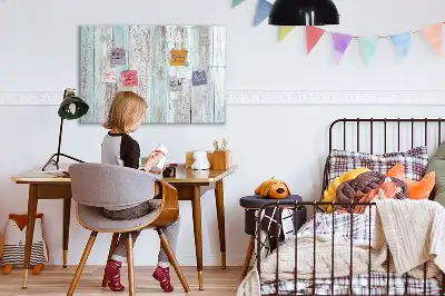 Tablica magnetyczna do pisania w kolorze pastelowego drewna