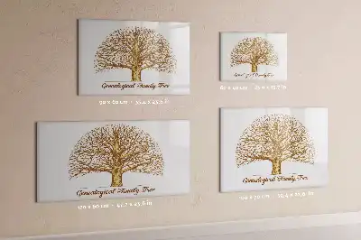 Tablica magnetyczna do pisania wzór stare drzewo genealogiczne