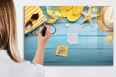 Tablica magnetyczna z pisakiem akcesoria plażowe