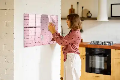 Tablica magnetyczna do pisania wzór ceglanej ściany