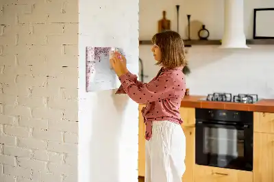 Tablica magnetyczna z pisakiem wzór wiosenne kwiaty