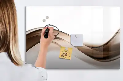 Tablica magnetyczna z pisakiem wzór linia abstrakcji