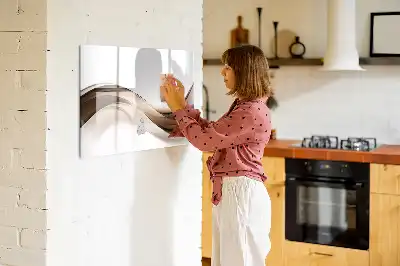 Tablica magnetyczna z pisakiem wzór linia abstrakcji