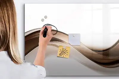 Tablica magnetyczna z pisakiem wzór linia abstrakcji