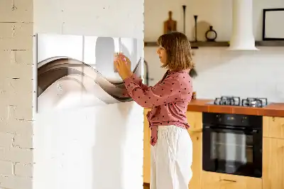 Tablica magnetyczna z pisakiem wzór linia abstrakcji