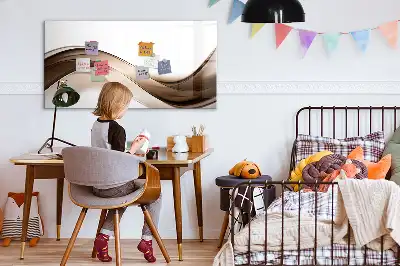 Tablica magnetyczna z pisakiem wzór linia abstrakcji