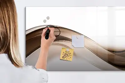Tablica magnetyczna z pisakiem wzór linia abstrakcji