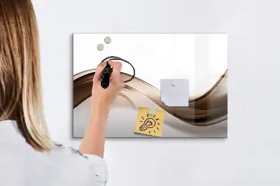 Tablica magnetyczna z pisakiem wzór linia abstrakcji