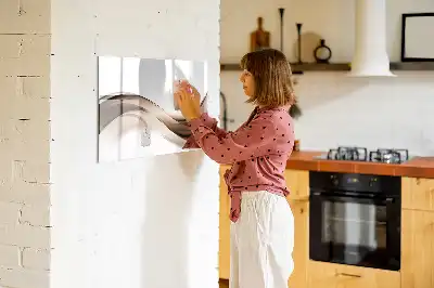 Tablica magnetyczna z pisakiem wzór linia abstrakcji