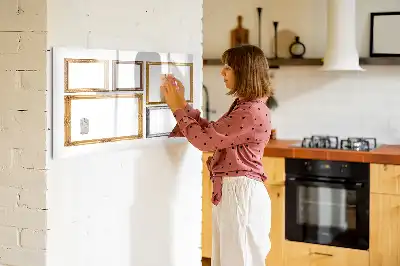 Tablica magnetyczna do pisania ze złotą ramką