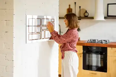 Tablica magnetyczna z pisakiem w drewnianej ramce