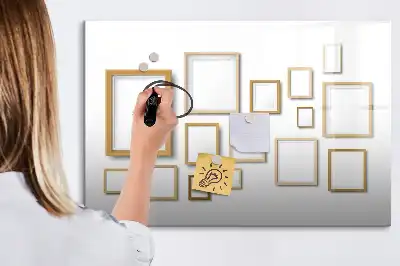 Tablica magnetyczna z drewnianą ramką